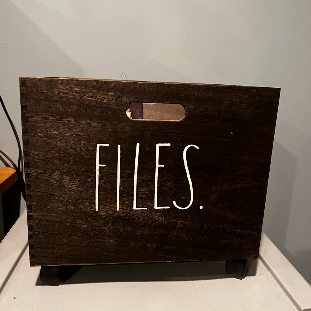 New Rae Dunn file organizer. Still has tags.